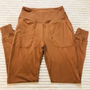 Sage Collective Terracotta Brown High Rise Ribbed Joggers Sweatpants Women’s XS